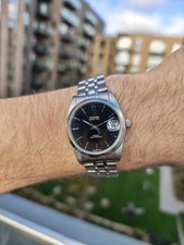 Tudor Prince Oysterdate Black Dial Vintage Automatic Watch 74034