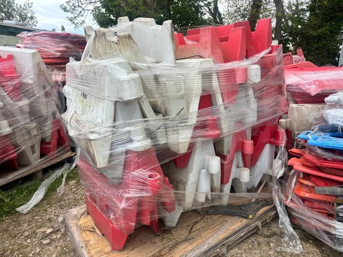 Plastic water filled traffic - plastic,