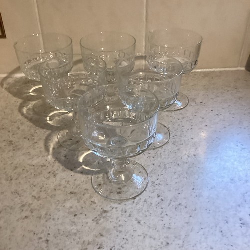 French clear glass sundae - glass,