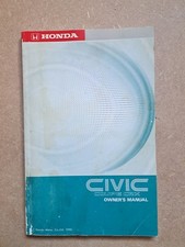 Honda Civic couple CRX owner's