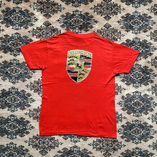 Vintage 80s hanes porsche red - hanes,