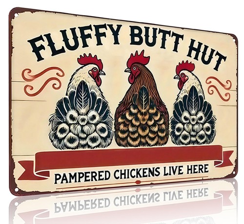 Funnysign vintage fluffy butt - vintage,