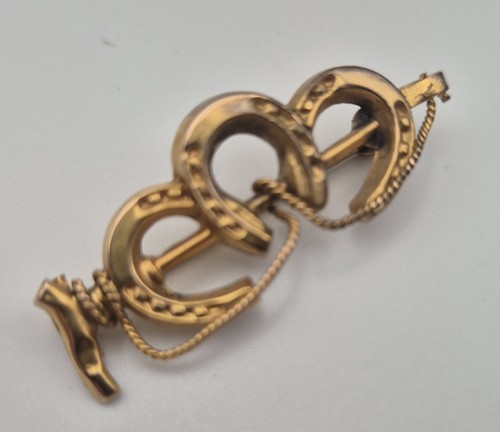 Antique 9ct gold triple - 9ct,