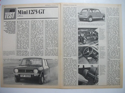 1974 mini 1275 page - 1275, gt