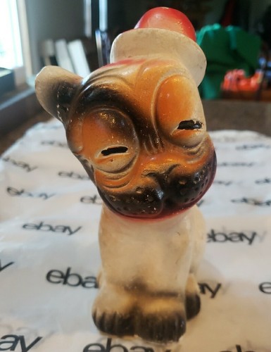 Vintage 1920s chalkware bonzo - vintage,