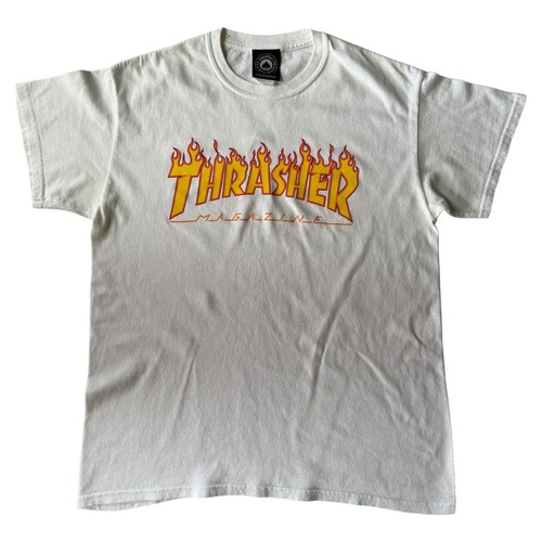 Medium thrasher flame - medium, white