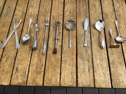 Vintage silver plated pickle - silver,