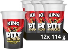 12 X King Pot Noodles | Bombay Bad Boy| Instant Noodles|114g