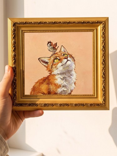 Fox little bird friend - fox,