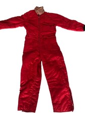 Red snowmobile suit - red,