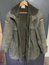1990s German Army Cold Weather Jacket Parka Lined Green XL