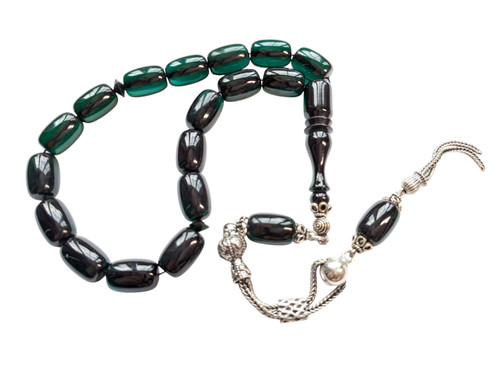 Turkish worry beads - worry, silver