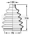 First line front - outer, cv