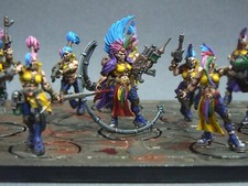 Painted Escher Necromunda gang