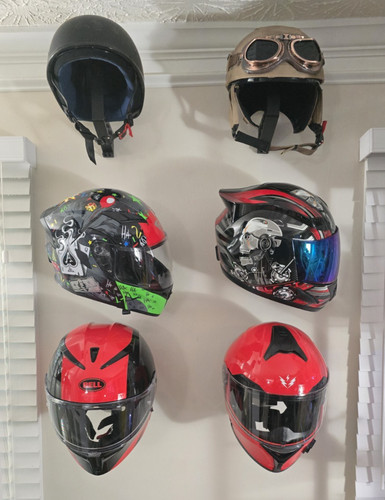 Motorcycle helmet wall mount - motorcycle,