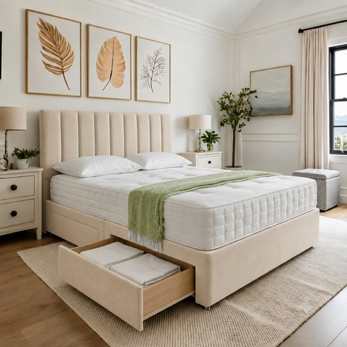 Luxury divan bed set with - divan,