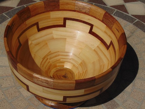Hand turned wood fruit - hand, bowl