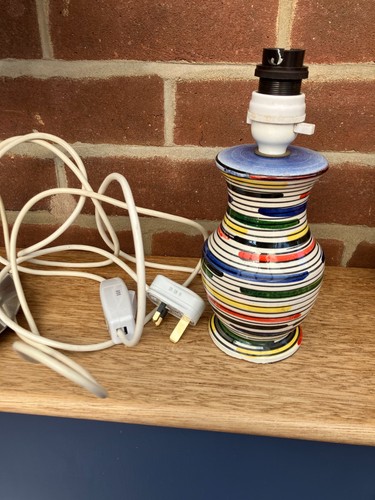 Retro italian pottery lamp - retro,