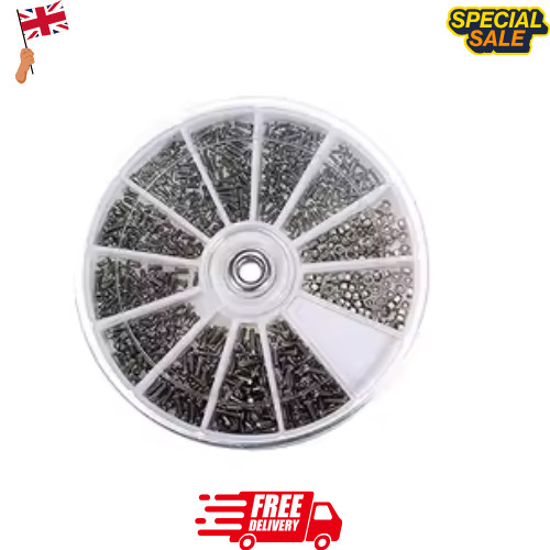 1000pcs set small metal nuts - metal,