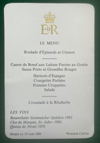 Antique royal french menu - antique,