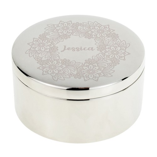Silver trinket box - trinket,