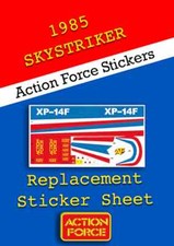 Action Force Skystriker Sticker Set GI Joe Vintage Custom Decal Palitoy UK Plane