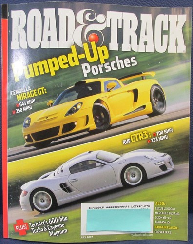 Road track magazine july - road,