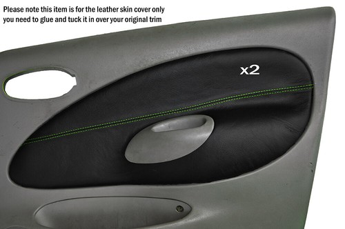 Green stitch front - green, door