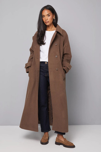 Wallis chocolate coat - wallis,