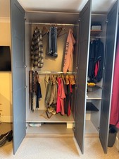 JOHN LEWIS Mix it TALL Triple Wardrobe, Grey Ash carcass /Matt Graphite