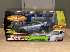 1-24 JoyRide ERTL Fast Furious Speed Shop Nissan Skyline R34 GTR, RARE