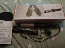 BaByliss Curl Styler Luxe Hair Curler, Black & Rose Gold, 36mm Barrel, 3 Heats