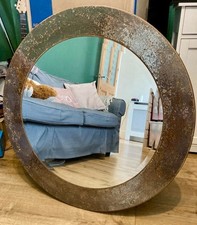 Large Rustic Silver Metallic