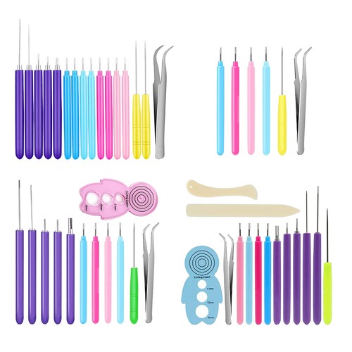 Diy set quilling paper - set,