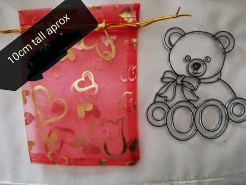 Large acrylic teddy - 6x,