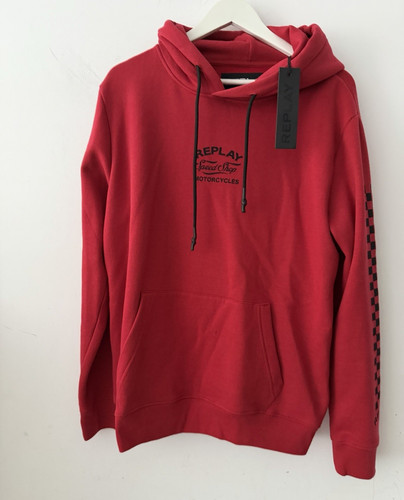 Replay men red logo graphic - red,