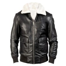 MENS A2 BOMBER REAL BLACK
