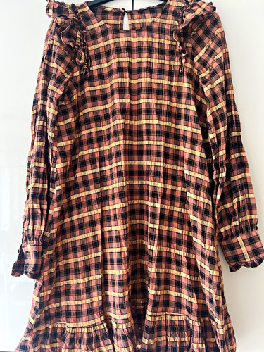 Zara brown black pink plaid - brown/black/pink,