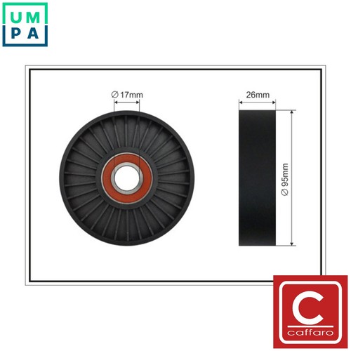 Tensioner pulley vribbed belt - tensioner,