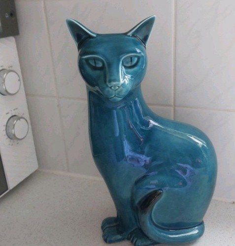 Poole pottery turquoise blue - poole,