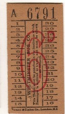 Bus / Tram ticket London Independent Westminster Bus Co 6d