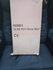 Kitchen Plinth Heater Black