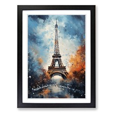 Eiffel Tower Modern Framed