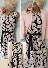 Phase Eight Roman pink black lace rosie wedding Occasion Ascot dress Outfit 10