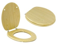 Natural Wooden Toilet Seat Loo