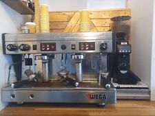 Commercial Catering Wega 2 Group Coffee Machine Fully Serviced  for tall cup