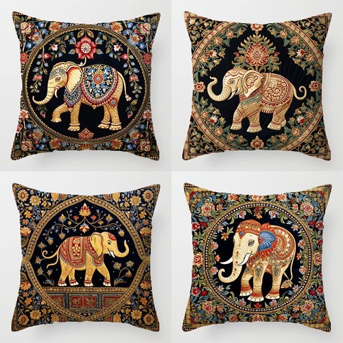 Retro bohemian style elephant - retro,