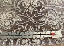 4.5Y Weitzner Whitman Naturalist Textured Sheer Weave Floral Fabric Crewel