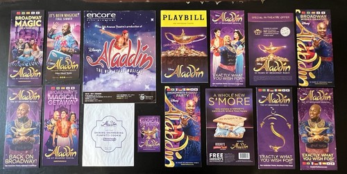 Aladdin broadway playbill lot - aladdin,