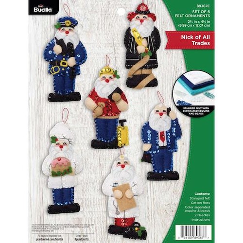 Bucilla felt ornaments - felt,